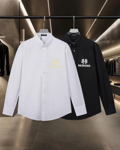 Balenciaga New Sunshine Color Change Logo Printed Casual Long Sleeve Shirt