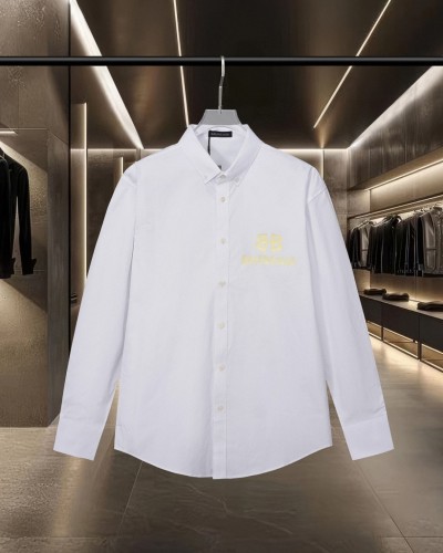 Balenciaga New Sunshine Color Change Logo Printed Casual Long Sleeve Shirt