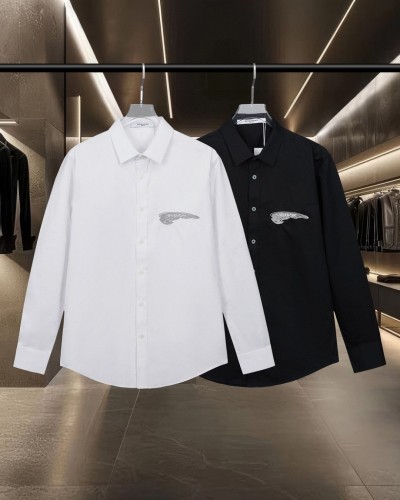 Givenchy Fashion Embroidered Angel Wings Casual Long Sleeve Shirt