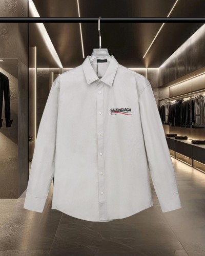 Balenciaga Classic Tower Cola Wave Logo Printed Casual Long Sleeve Shirt