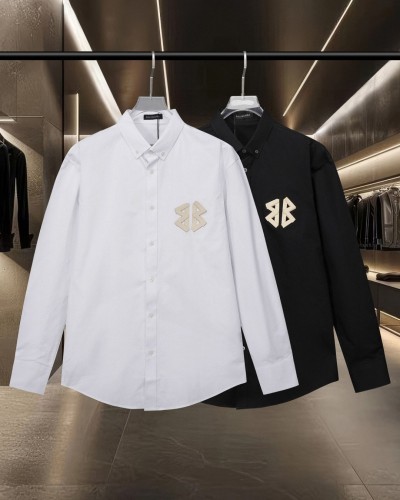 Balenciaga Classic 3D Logo Printed Casual Long Sleeve Shirt