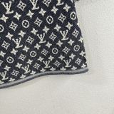 Louis Vuitton New Classic Color Contrast Logo Jacquard Knitted Round Neck Short Sleeve