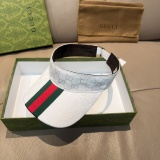 Gucci New Wide Ribbon Empty Top Hat Unisex Four Seasons Versatile Sunshade Hat