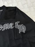 Chrome Hearts Versatile Sanskrit Printed Mesh Ice Hockey Short Sleeve Set