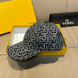 Fendi Classic Double F Jacquard Baseball Hat Unisex Four Seasons Versatile Duck Tongue Hat