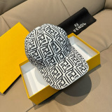 Fendi Classic Double F Jacquard Baseball Hat Unisex Four Seasons Versatile Duck Tongue Hat
