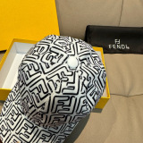 Fendi Classic Double F Jacquard Baseball Hat Unisex Four Seasons Versatile Duck Tongue Hat