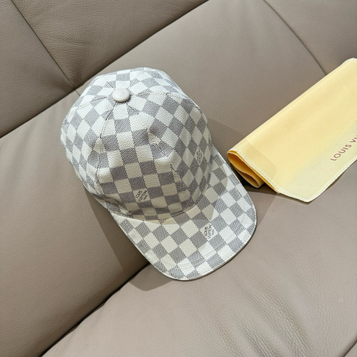 Louis Vuitton Classic Checkered Baseball Hat Unisex Four Seasons Versatile Duck Tongue Hat