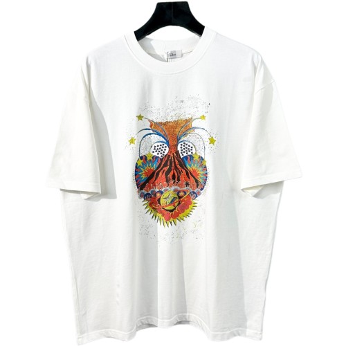 Dior New Personalized Printed Short Sleeve Couple's Casual Versatile T-shirt