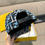 Fendi Fashion Double F Jacquard Baseball Hat Unisex Four Seasons Versatile Duck Tongue Hat
