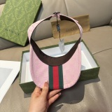 Gucci New Wide Ribbon Empty Top Hat Unisex Four Seasons Versatile Sunshade Hat