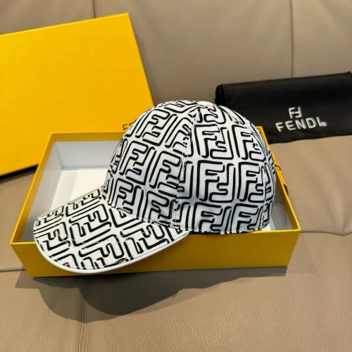 Fendi Classic Double F Jacquard Baseball Hat Unisex Four Seasons Versatile Duck Tongue Hat