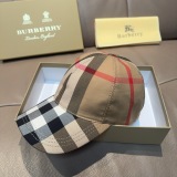 Burberry Classic Checkered Baseball Hat Unisex Four Seasons Versatile Duck Tongue Hat