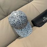 Fendi Classic Double F Jacquard Baseball Hat Unisex Four Seasons Versatile Duck Tongue Hat