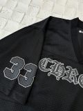 Chrome Hearts Versatile Sanskrit Printed Mesh Ice Hockey Short Sleeve Set