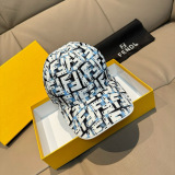 Fendi Fashion Double F Jacquard Baseball Hat Unisex Four Seasons Versatile Duck Tongue Hat
