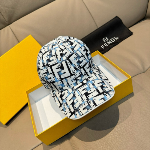 Fendi Fashion Double F Jacquard Baseball Hat Unisex Four Seasons Versatile Duck Tongue Hat