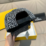 Fendi Classic Double F Jacquard Baseball Hat Unisex Four Seasons Versatile Duck Tongue Hat
