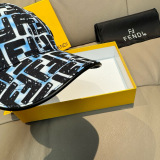 Fendi Fashion Double F Jacquard Baseball Hat Unisex Four Seasons Versatile Duck Tongue Hat