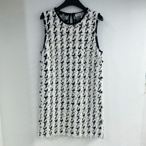 Dior New Fashion Small Fragrant Round Neck Knitted Tank Top Dress