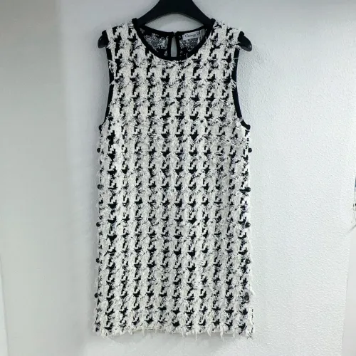 Dior New Fashion Small Fragrant Round Neck Knitted Tank Top Dress