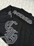 Chrome Hearts Versatile Sanskrit Printed Mesh Ice Hockey Short Sleeve Set