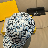 Fendi Fashion Double F Jacquard Baseball Hat Unisex Four Seasons Versatile Duck Tongue Hat