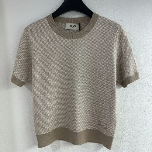 Fendi New Fashion Round Neck Knitted Short Sleeve