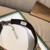 Gucci New Wide Ribbon Empty Top Hat Unisex Four Seasons Versatile Sunshade Hat