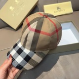 Burberry Classic Checkered Baseball Hat Unisex Four Seasons Versatile Duck Tongue Hat