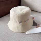 Louis Vuitton New Couple Fashion Embroidered Logo Fisherman's Hat