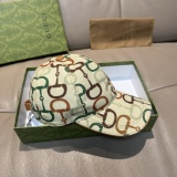 Gucci Classic Horseclip Printed Baseball Hat Casual Versatile Duck Tongue Hat