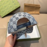 Gucci Fashion Double G Jacquard Baseball Hat Unisex Versatile Duck Tongue Hat