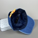 Louis Vuitton Retro Fashion Logo Embossed Baseball Hat Unisex Casual Duck Tongue Hat