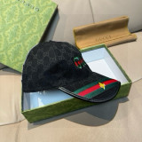 Gucci New Classic Embroidered Logo Baseball Hat Unisex Casual Versatile Duck Tongue Hat