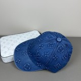 Louis Vuitton Retro Fashion Logo Embossed Baseball Hat Unisex Casual Duck Tongue Hat