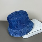 Louis Vuitton New Retro Embossed Logo Casual Versatile Fisherman's Hat