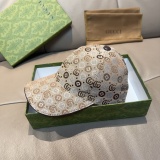 Gucci Fashion Double G Jacquard Baseball Hat Unisex Versatile Duck Tongue Hat