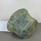 Louis Vuitton New Retro Embossed Logo Casual Versatile Fisherman's Hat