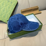 Gucci New Fashion Contrast Denim Baseball Hat Unisex Versatile Casual Duck Tongue Hat
