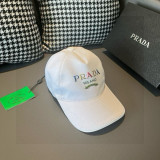 Prada New Fashion Color Logo Printed Baseball Hat Unisex Versatile Casual Duck Tongue Hat