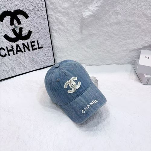 Chanel New Fashion Logo Denim Baseball Hat Unisex Casual Duck Tongue Hat