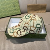 Gucci Classic Horseclip Printed Baseball Hat Casual Versatile Duck Tongue Hat
