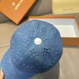 Louis Vuitton Classic Embossed Logo Baseball Hat Unisex Casual Duck Tongue Hat