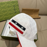 Gucci Fashion Double G Jacquard Baseball Hat Unisex Versatile Duck Tongue Hat