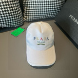 Prada New Fashion Color Logo Printed Baseball Hat Unisex Versatile Casual Duck Tongue Hat