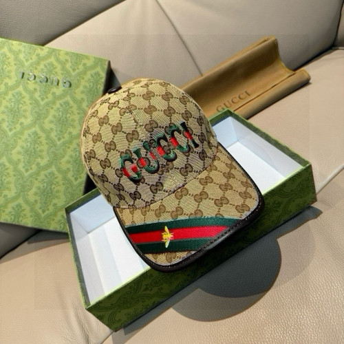 Gucci New Classic Embroidered Logo Baseball Hat Unisex Casual Versatile Duck Tongue Hat