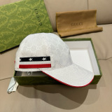 Gucci Fashion Double G Jacquard Baseball Hat Unisex Versatile Duck Tongue Hat