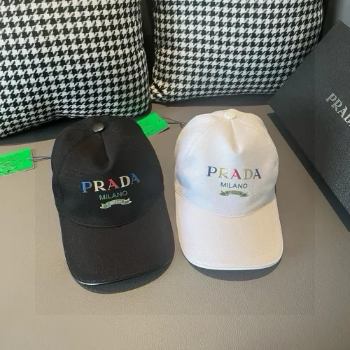 Prada New Fashion Color Logo Printed Baseball Hat Unisex Versatile Casual Duck Tongue Hat