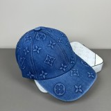 Louis Vuitton Retro Fashion Logo Embossed Baseball Hat Unisex Casual Duck Tongue Hat